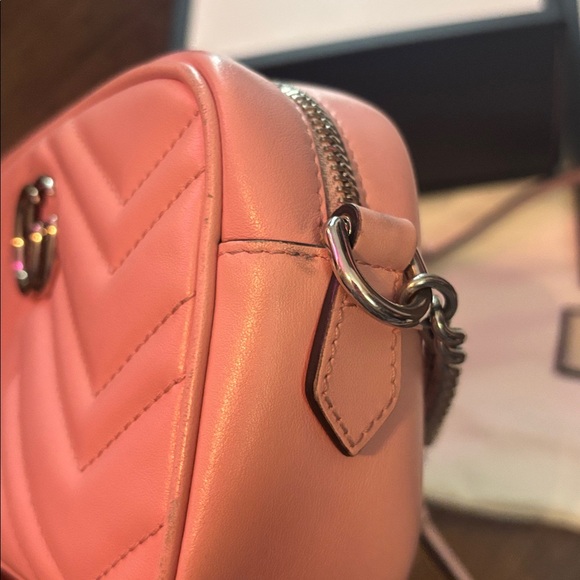 Gucci GG Marmont Matelassé Mini Bag 'Wild Rose' - Picture 4 of 12
